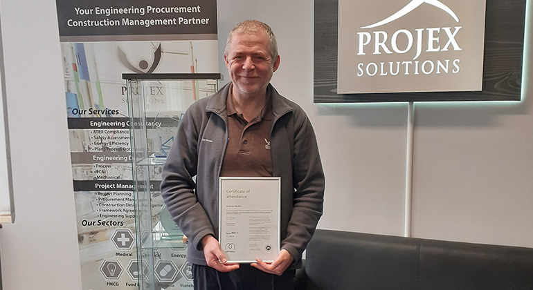 Andrew Morton Completes Mental Health First Aider Course to Support Colleagues at Projex Solutions