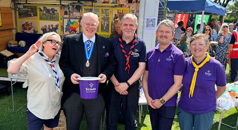 Andrew Morton Supports Scouts at Tameside Armed Forces Day